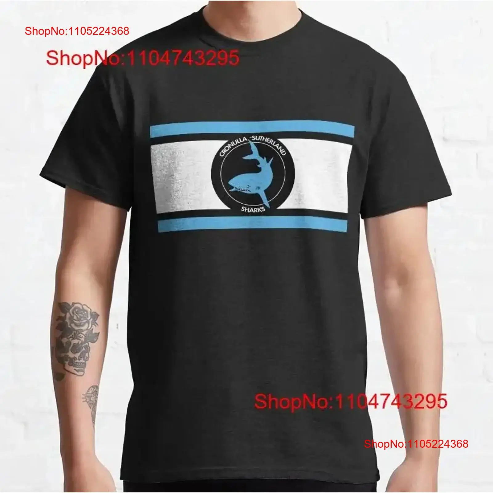 Vintage Fashion Logo - Cronulla Sharks Oud Logo Klassiek T-shirt