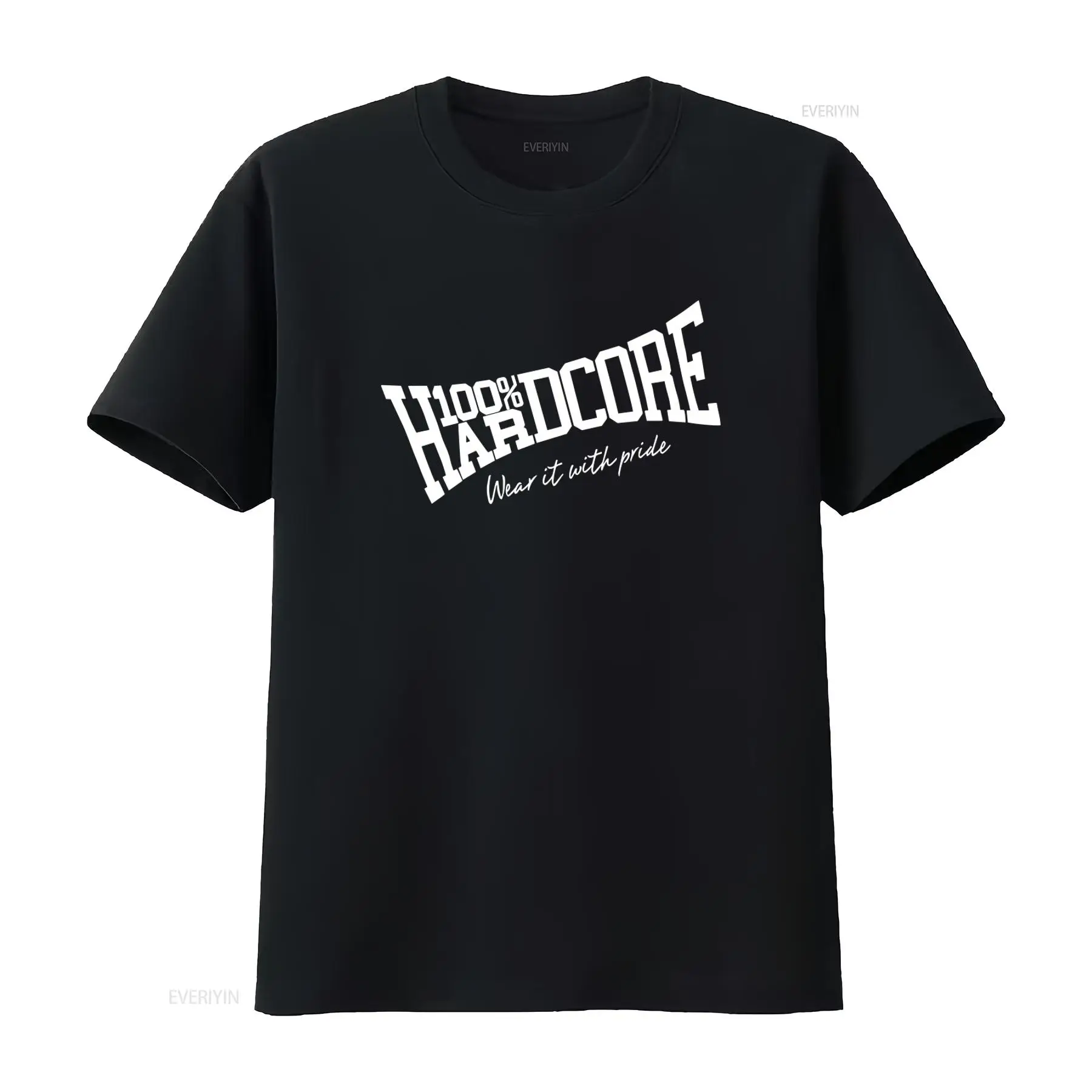 Vintage Fashion Logo - 100 HARDCORE Heren Tilted Essential T-shirt