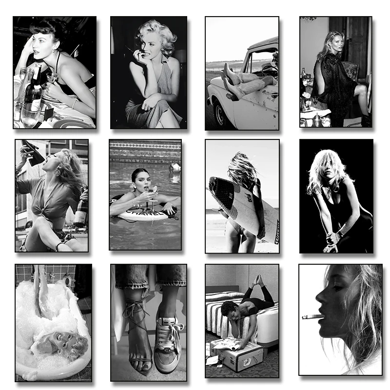 Vintage Fashion Photography - Vintage vrouw die martini drinkt bij
