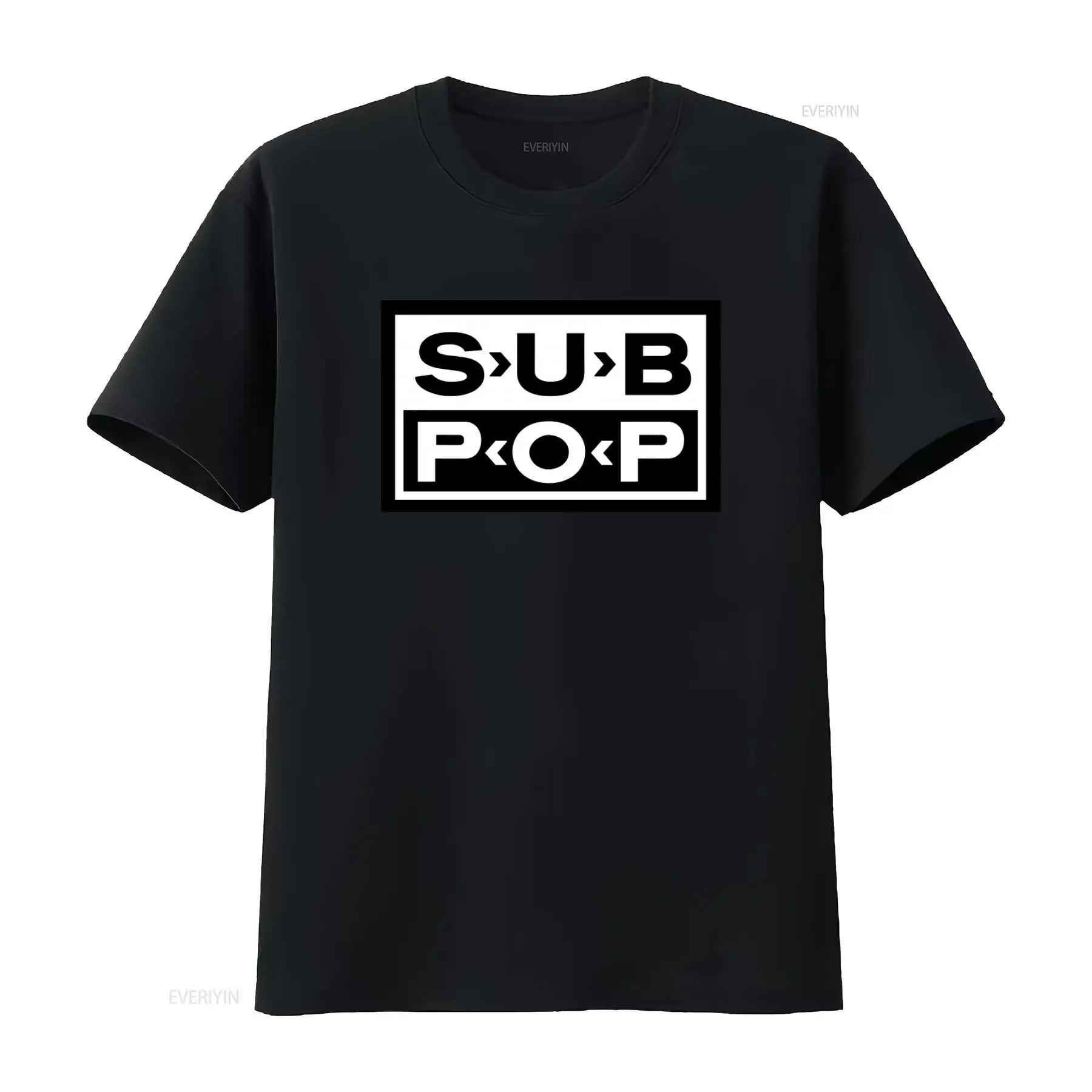 Sub Pop Logo T-shirt Zwart met - Vintage Fashion Logo recensie en prijs