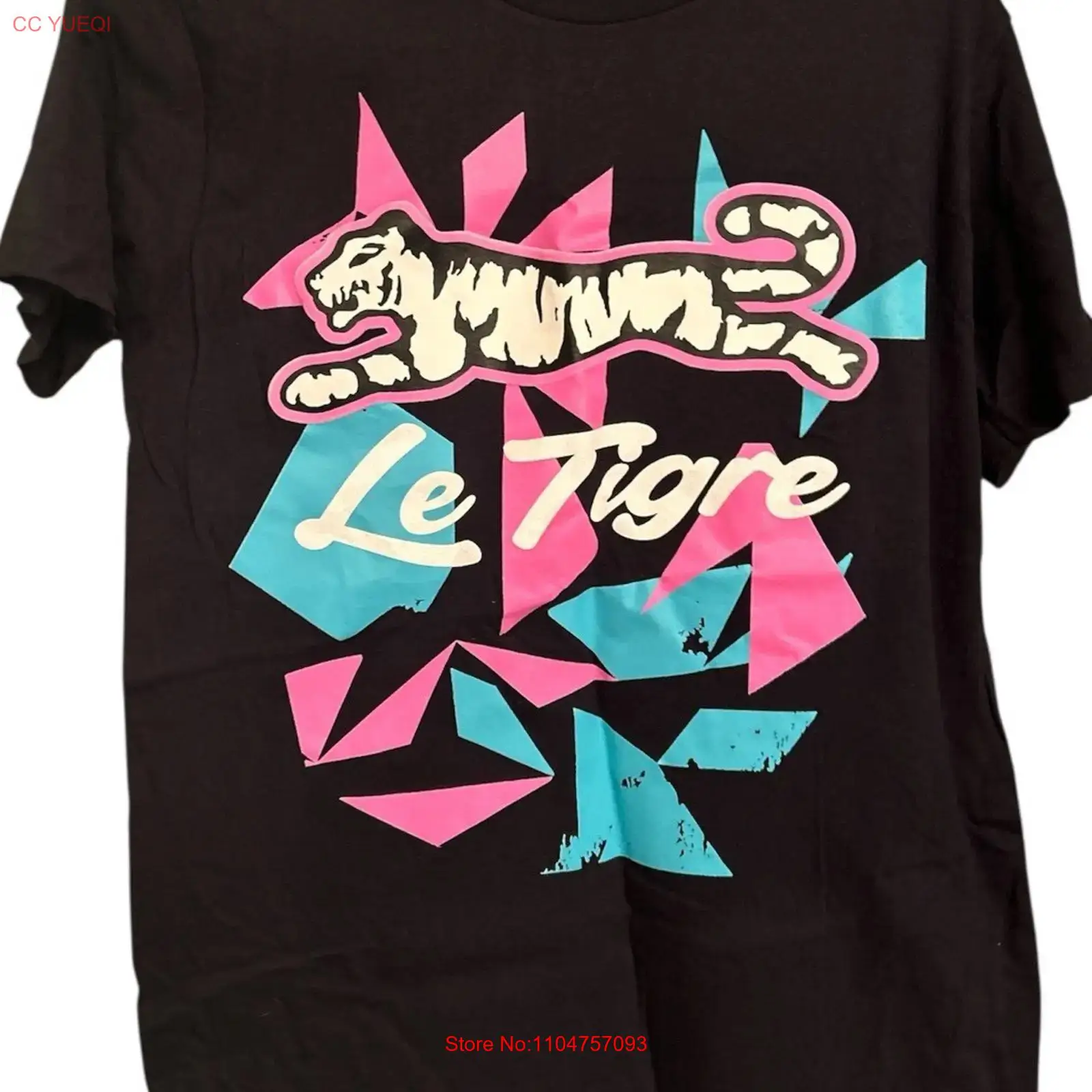 Le Tigre heren retro T-shirt M - Vintage Fashion Logo recensie en prijs