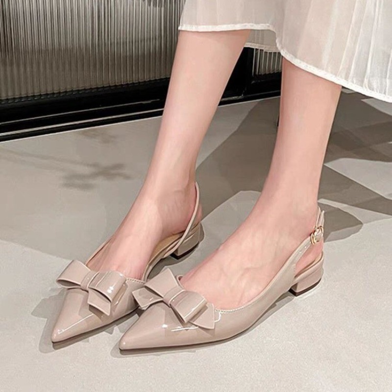 Bow Gentle Medium Heel Baotou  - Vintage Fashion Heels recensie en prijs