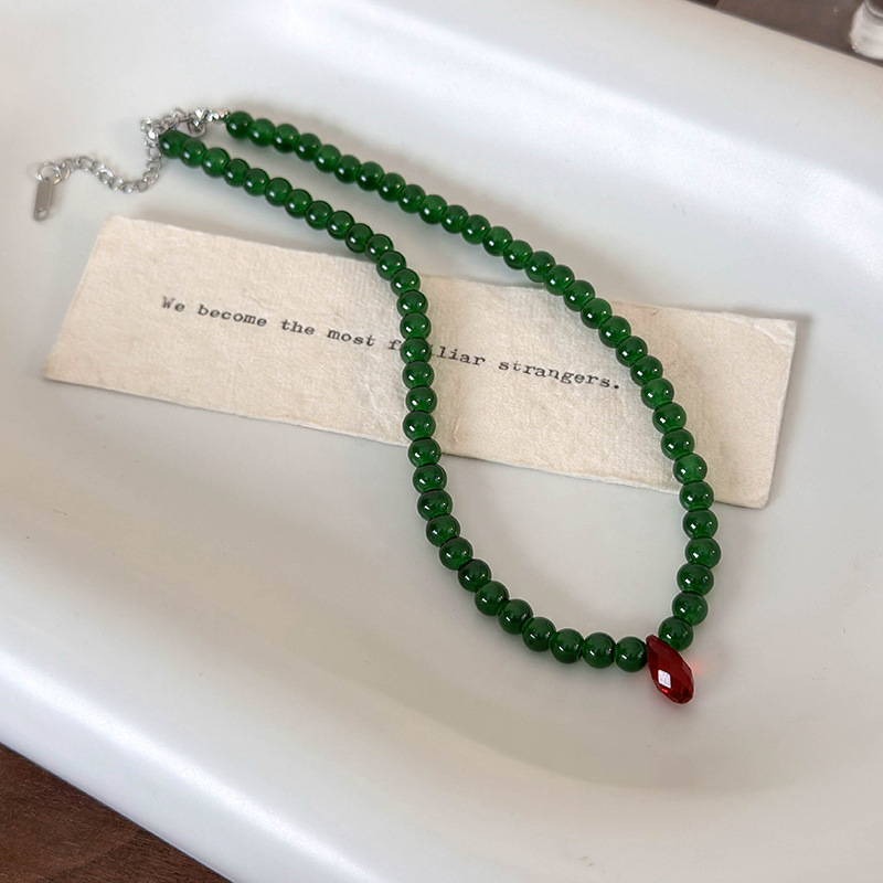 Vintage groene kralenketting m - Vintage Fashion Look recensie en prijs