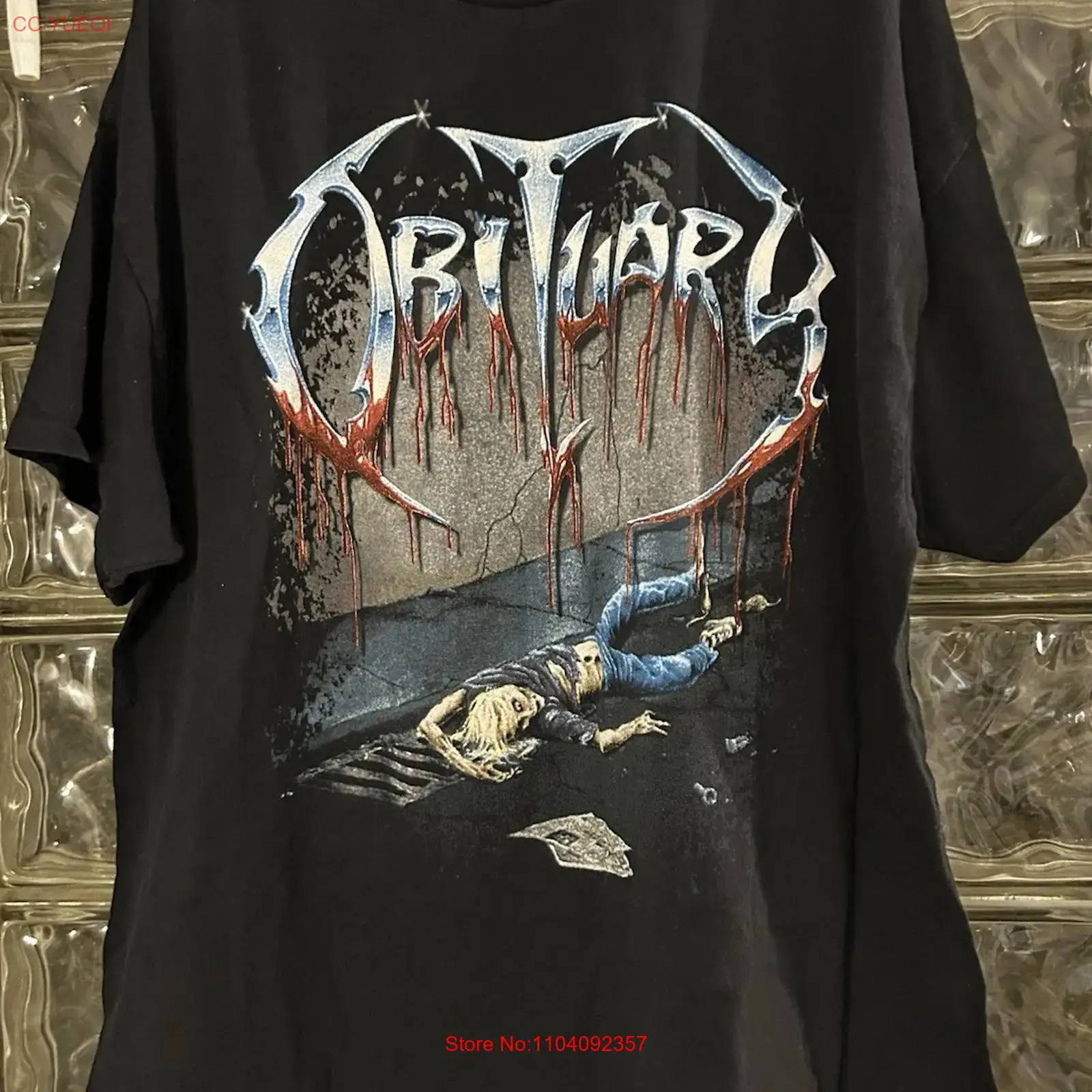 Obituary T-shirt Zwart Kleur H - Vintage Fashion Obituaries recensie en prijs