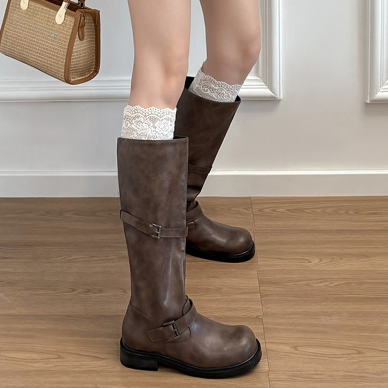 Vintage riemgesp dames kniehog - Vintage Fashion Heels recensie en prijs
