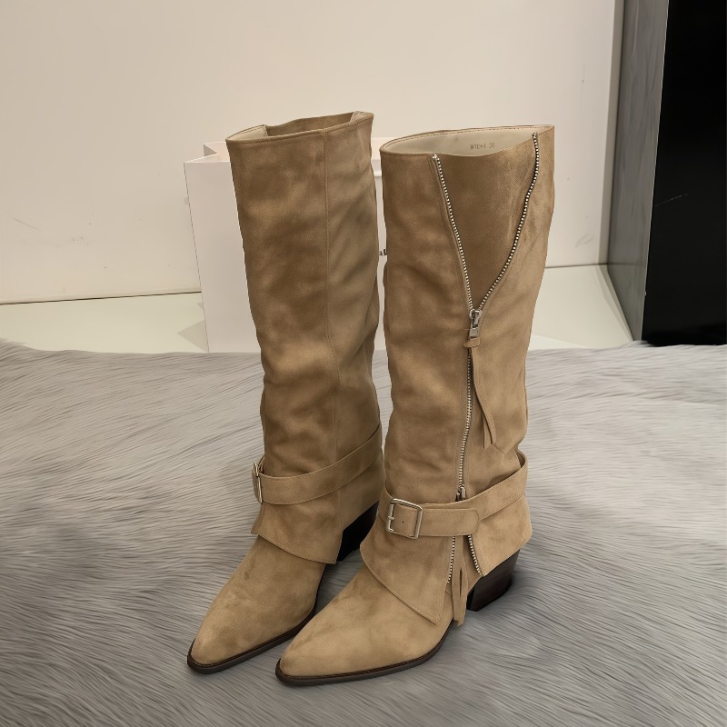 Dameslaarzen Vintage suède lee - Vintage Fashion Heels recensie en prijs