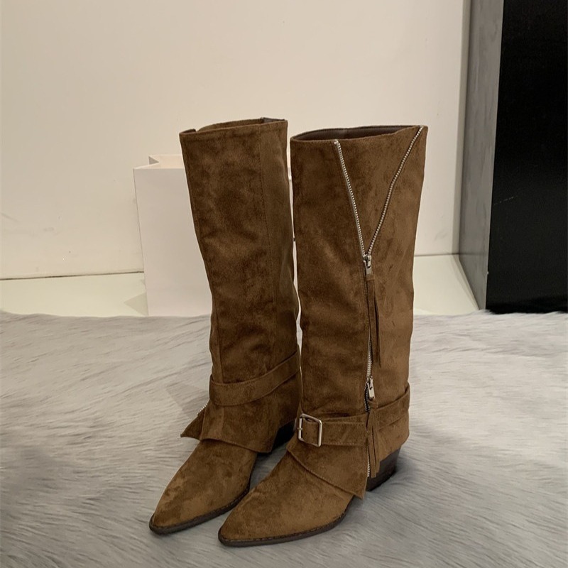 Dameslaarzen Vintage suède lee - Vintage Fashion Heels recensie en prijs