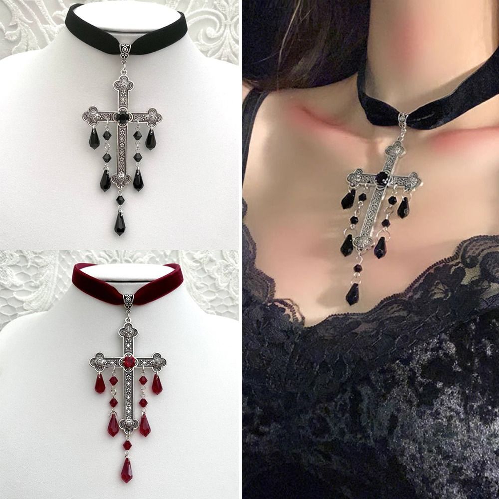 Retro stijl grote kruis hanger - Vintage Fashion Look recensie en prijs